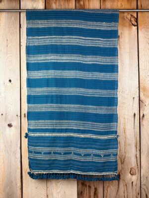 Hand woven Bhujodi scarves dyed with natural dyes, a cosy warm addition to your outfit.