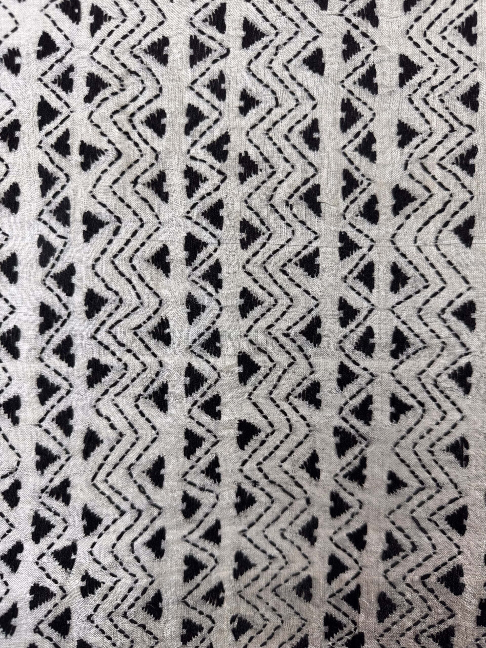 Silk scarf made from hand-stitched recycled sari silk