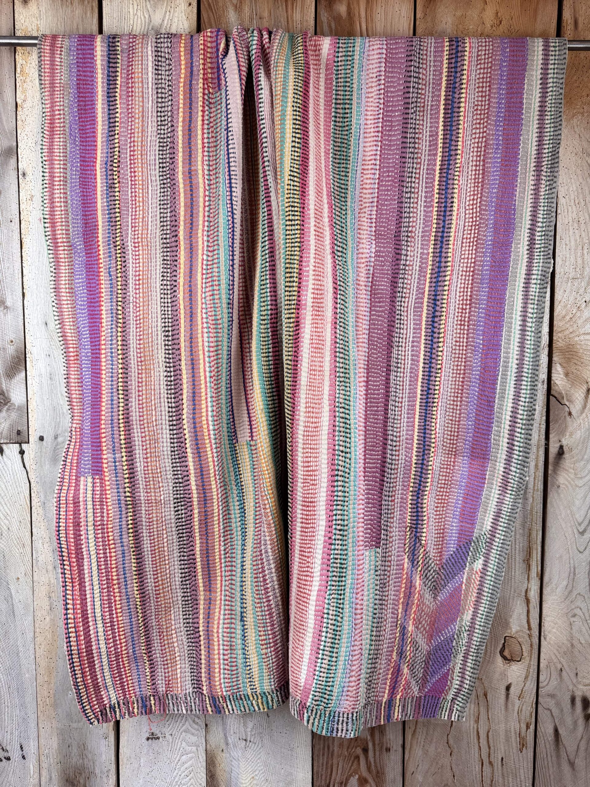 Exquisite vintage Kantha quilt featuring authentic hand-stitched Indian patchwork, responsibly sourced and perfect as unique homeware.