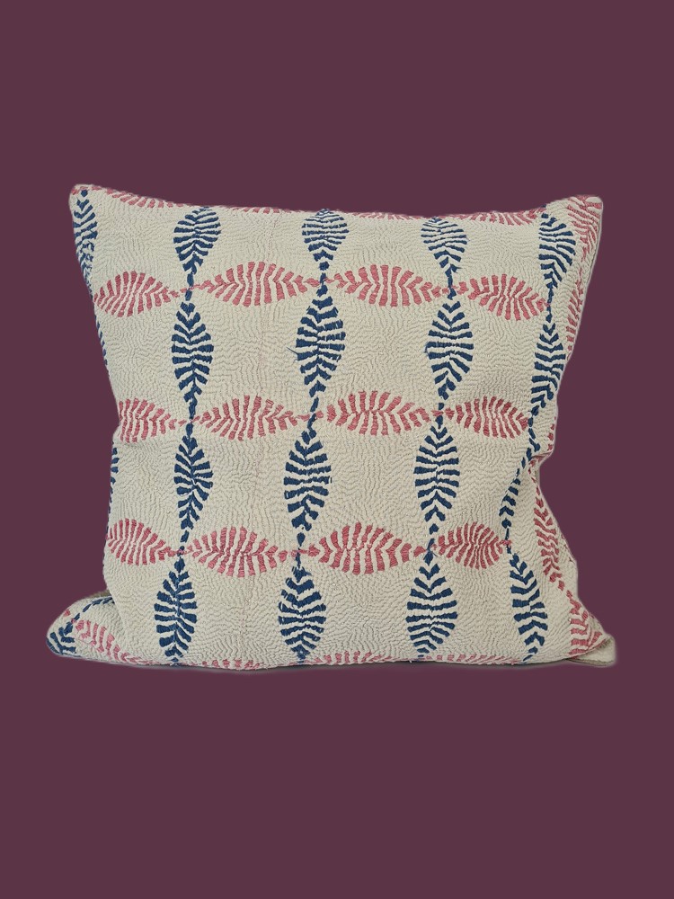 Nakshi Kantha Cushion (med square)