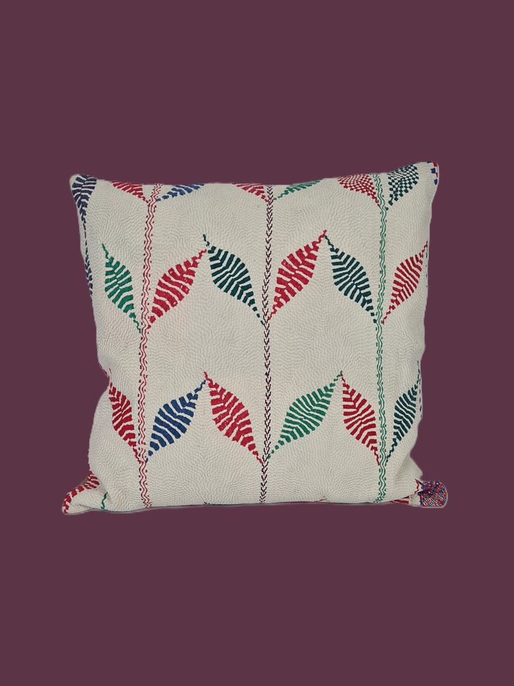 Nakshi Kantha Cushion (med square)