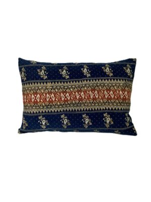 Exquisite vintage Kantha cushion featuring authentic hand-stitched Indian embroidery, responsibly sourced and perfect as unique homeware.
