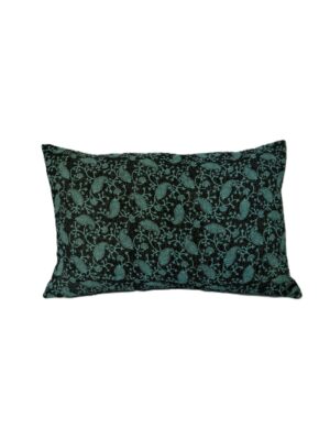 Exquisite vintage Kantha cushion featuring authentic hand-stitched Indian embroidery, responsibly sourced and perfect as unique homeware.