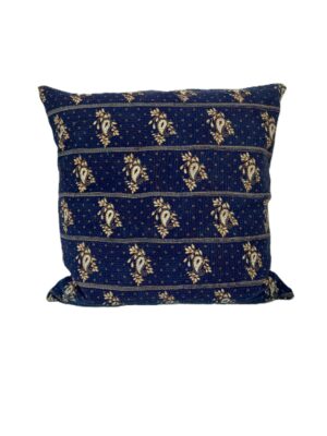 Exquisite vintage Kantha cushion featuring authentic hand-stitched Indian embroidery, responsibly sourced and perfect as unique homeware.