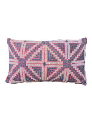 Exquisite vintage Kantha cushion featuring authentic hand-stitched Indian embroidery, responsibly sourced and perfect as unique homeware.