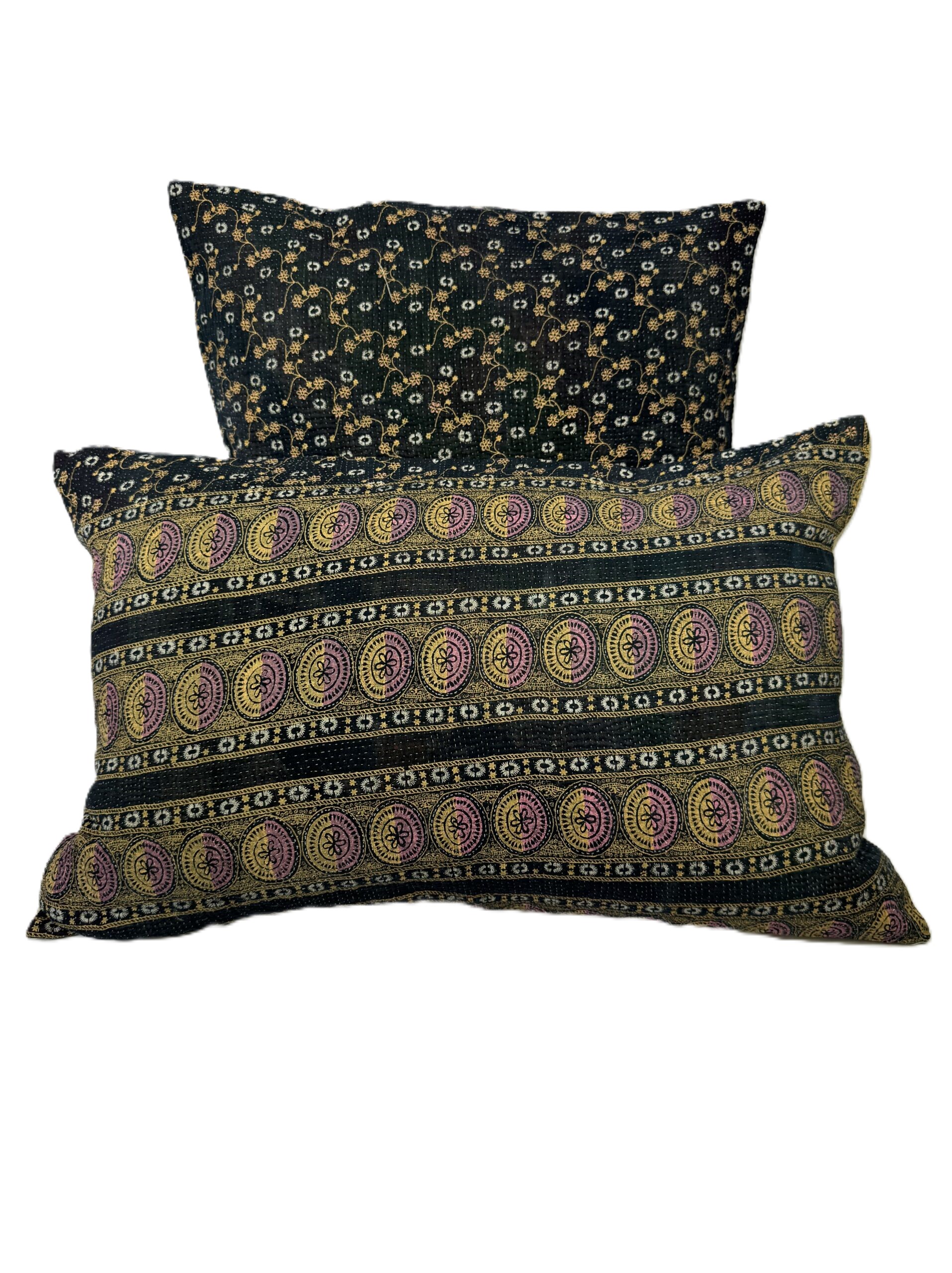 Kantha Cushion (med bolster) - Image 2