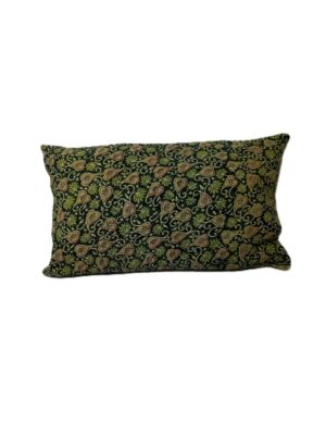 Exquisite vintage Kantha cushion featuring authentic hand-stitched Indian embroidery, responsibly sourced and perfect as unique homeware.