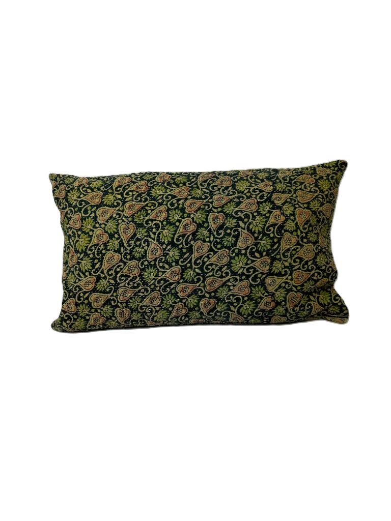 Exquisite vintage Kantha cushion featuring authentic hand-stitched Indian embroidery, responsibly sourced and perfect as unique homeware.