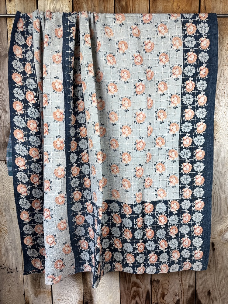 Exquisite vintage Kantha quilt featuring authentic hand-stitched Indian patchwork, responsibly sourced and perfect as unique homeware.